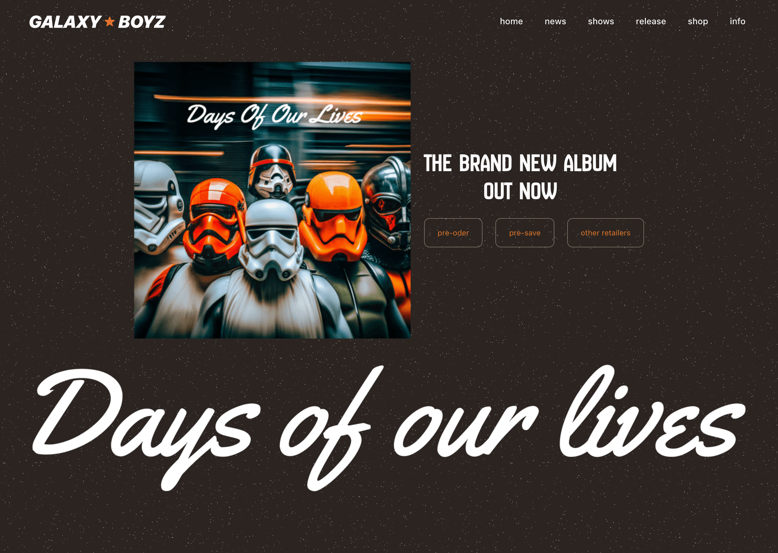 GalaxyBoyz Design Preview